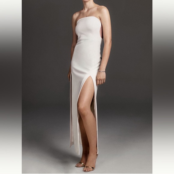 Misha Strapless Cutout Slit Dress - Picture 2 of 6